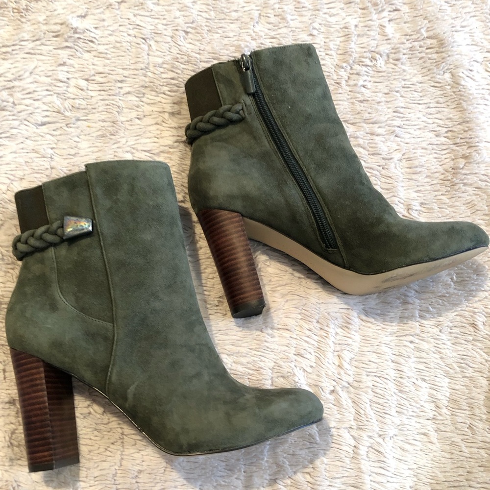 Saks Fifth Avenue Suade boots.